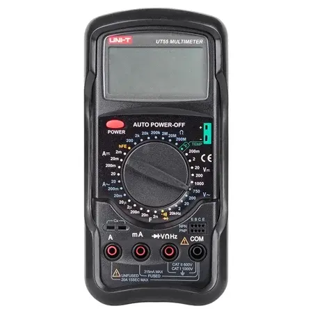 Multimetru Digital Uni-T UT55, Temperatura 1000 C, Frecventa 20kHz, Capacitate, Oprire Automata, Testare Diode