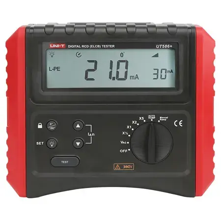 Multimetru digital Uni-T UT586+, Tester RCD