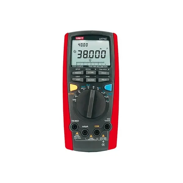 Multimetru Digital Uni-T UT71C, True RMS, Temperatura 1000 C, USB, Autoscalare, Capacitate, Frecventa, Iluminare