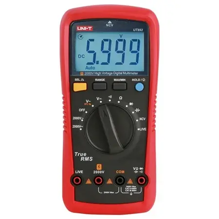 Multimetru Digital Uni-T UT892, True RMS, Autoscalare, NCV, Frecventa, Capacitate, CAT III 1000V, Iluminare