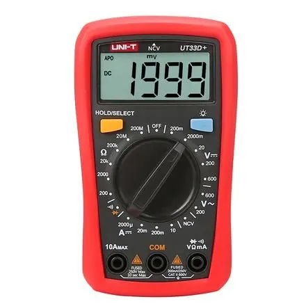 Multimetru Digital UT33D+ UNI-T, display iluminat