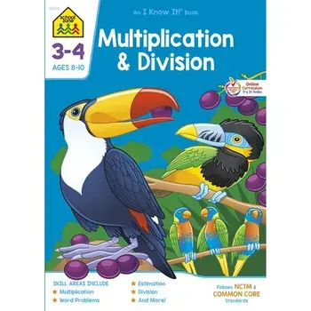 Multiplication & Division 3-4 Deluxe Edition Workbook, Paperback/Zone Staff School