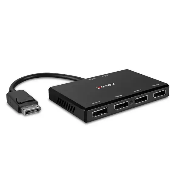 Multiplicator Displayport la 4 x Displayport 4K30Hz MST, Lindy L38431*