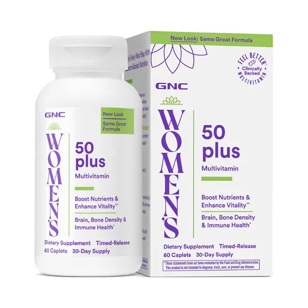 Multivitamine si minerale pentru femei Women's 50 Plus, 60 capsule, GNC