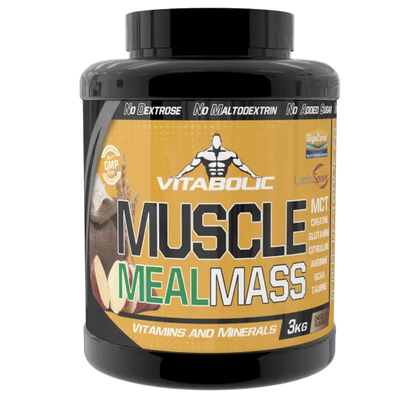 Muscle Meal Mass cu aroma de ciocolata, 3kg, Vitabolic
