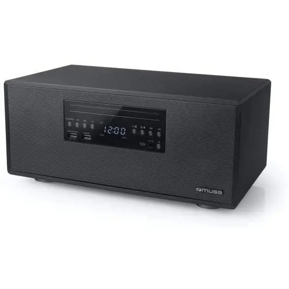 MUSE Sistem micro Bluetooth Muse M-692 BTC 2 x 30 W, Conexiune wireless, Radio FM, Port CD si USB, NFC, Bluetooth, Negru