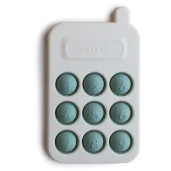 Mushie Pop-It Phone jucărie cu activități pentru copii