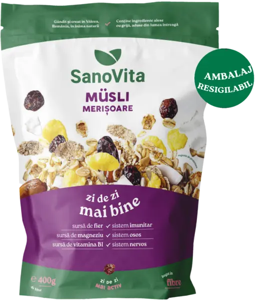 Musli cu merisoare, 400g, SanoVita
