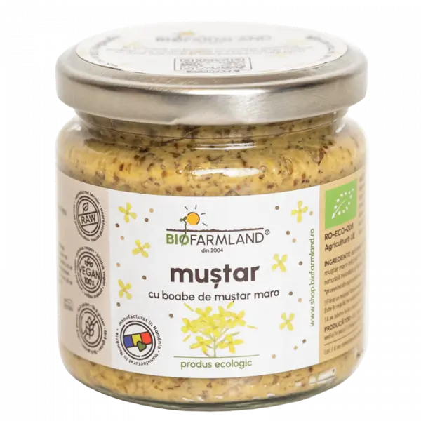 Mustar Clasic no 2 din boabe maro ecologic - 195g