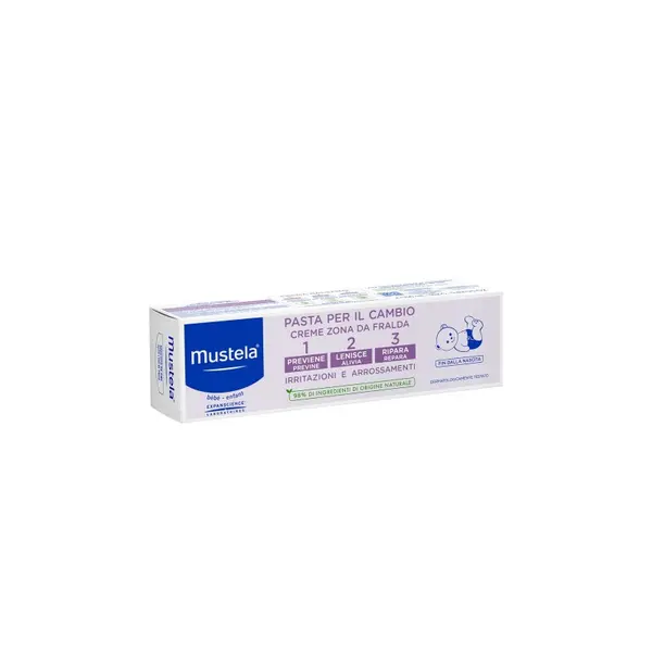Mustela 1-2-3 Cremă împotriva iritațiilor cauzate de scutece Volum 150 ml