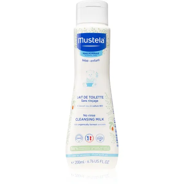 Mustela Bébé lapte pentru curatare pentru copii 200 ml