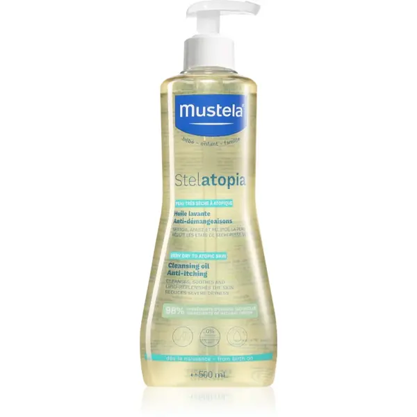 Mustela Bébé Stelatopia ulei baie de pentru copii și corp pentru piele atopica 500 ml