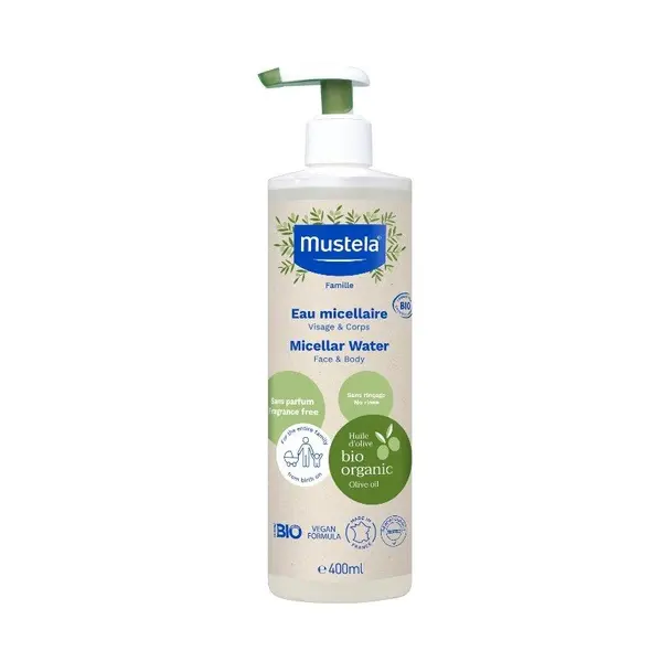 Mustela Bio Organic Apă micelară Volum 400 ml