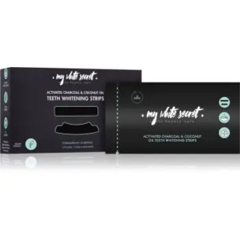 My White Secret Charcoal and Coconut Oil benzi pentru ablirea dintilor pentru dinti