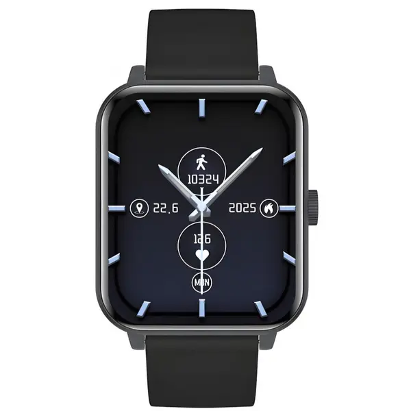 Myphone Ceas inteligent MyPhone Classic 2, 1,85, 240x284 pixeli, IP65, Bluetooth, GPS, Negru