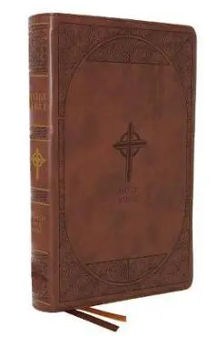 Nabre, New American Bible, Revised Edition, Catholic Bible, Large Print Edition, Leathersoft, Brown, Thumb Indexed, Comfort Print: Holy Bible - Catholic Bible Press