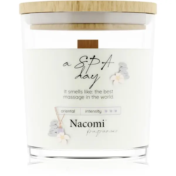 Nacomi Soy Candle Home Fragrances lumânare parfumată cu fitil din lemn 140 g