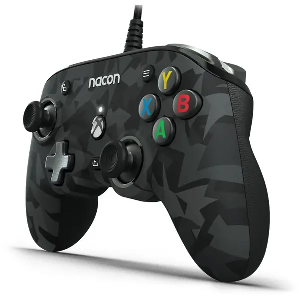NACON Gamepad NACON Pro Compact Wired Controller - Camo Forest (Xbox One), compatibil Xbox/PC, cu fir, Camo Forest