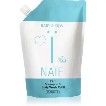 Naif Baby & Kids 2-in-1 gel si sampon pentru bebelusi fara parfum