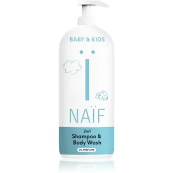 Naif Baby & Kids 2-in-1 gel si sampon pentru bebelusi fara parfum