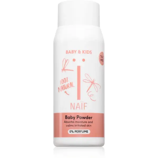 Naif Baby & Kids Baby Powder pulbere fina pentru pielea bebelusului 80 g