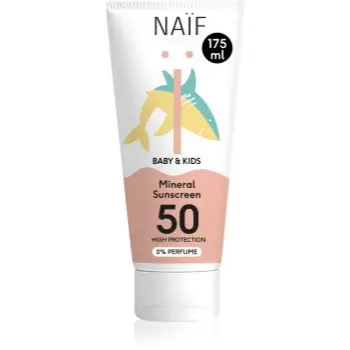 Naif Baby & Kids Mineral Sunscreen SPF 50 0 % Perfume crema protectoare pentru bebelusi