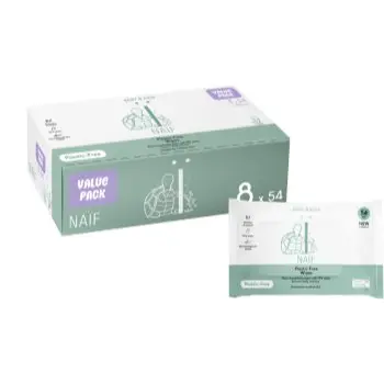 Naif Baby & Kids Plastic Free Wipes Șervețele umede pentru nou-nascuti si copii