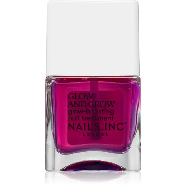 Nails Inc. Glow and Grow Nail Growth Treatment lac pentru intarirea unghiilor 14 ml