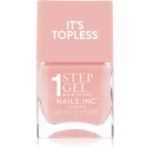 Nails Inc. It’s Topless lac de unghii sub forma de gel pentru un efect de lunga durata culoare Trinny 14 ml