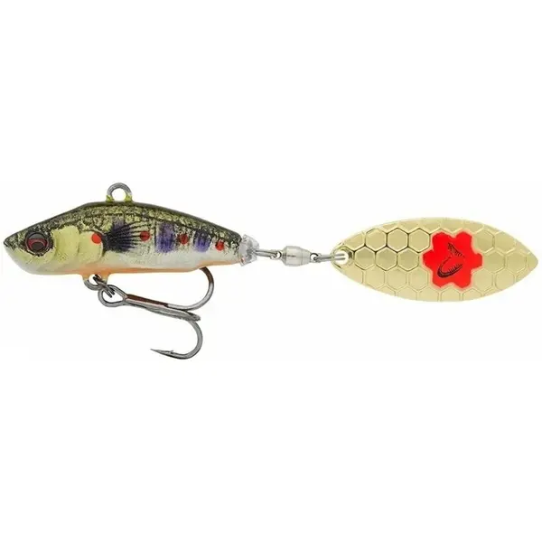 Naluca Spinner 3D Sticklebait Tailspin 7.3cm 9g Sinking Brown Trout