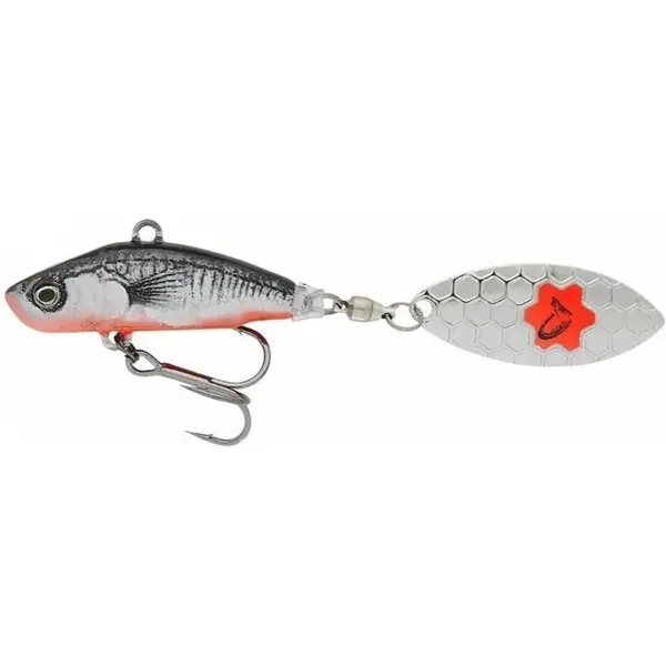 Naluca Spinner 3D Sticklebait Tailspin 8cm 18g Black Red