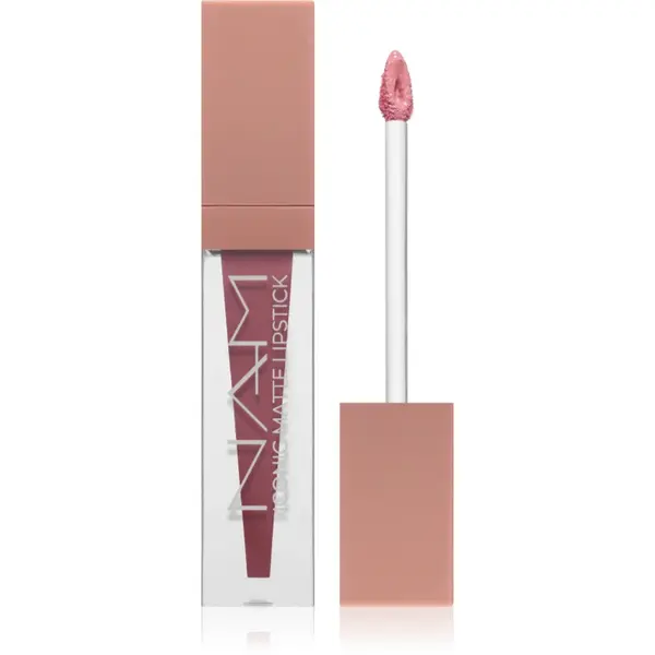 NAM Iconic Matte Lipstick ruj de buze lichid, mat și hidratant culoare 4 Soft Nude 3.5 ml