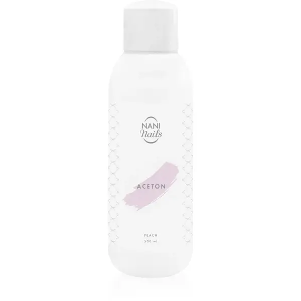 NaniNails NANI Peach acetonă pentru a îndepărta gelul de pe unghii 500 ml