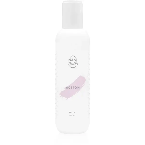 NaniNails NANI Peach acetonă pentru a îndepărta gelul de pe unghii 100 ml