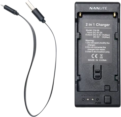 Nanlite CN-58 2-1 incarcator pentru baterii NP