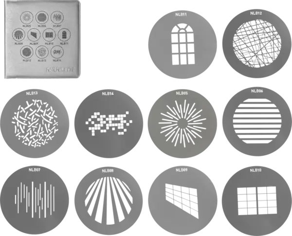 Nanlite GOBO Set 1 for PJ-BM, set forme GOBO
