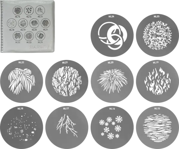 Nanlite GOBO Set 2 dedicat Proiector montura FM, set forme GOBO