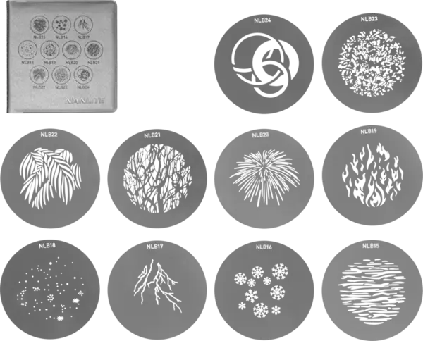 Nanlite GOBO Set 2 for PJ-BM, set forme GOBO