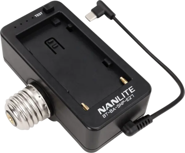 Nanlite NPF Battery Adapter with E27 Head