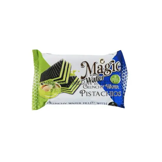 Napolitană crocantă MAGIC cu cacao și cremă de fistic, 40 g Engros