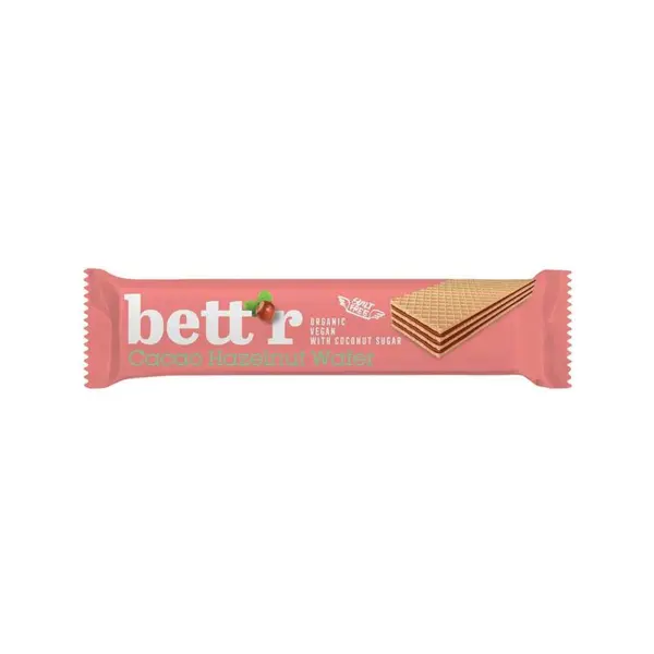 Napolitana cu crema de alune de padure si cacao bio 30g Bettr