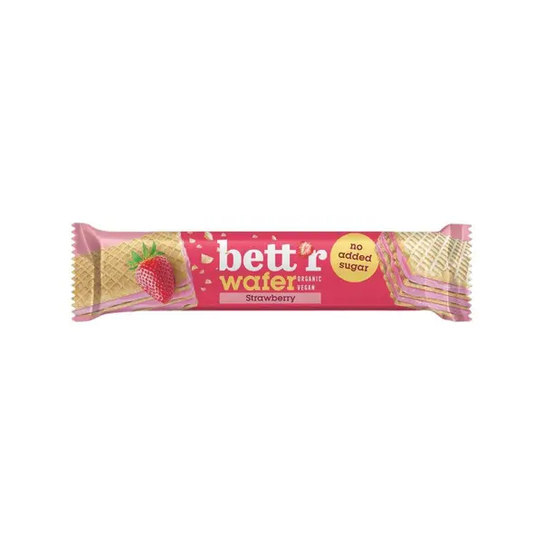 Napolitana cu crema de capsuni si caju indulcita cu eritritol bio 30g Bettr