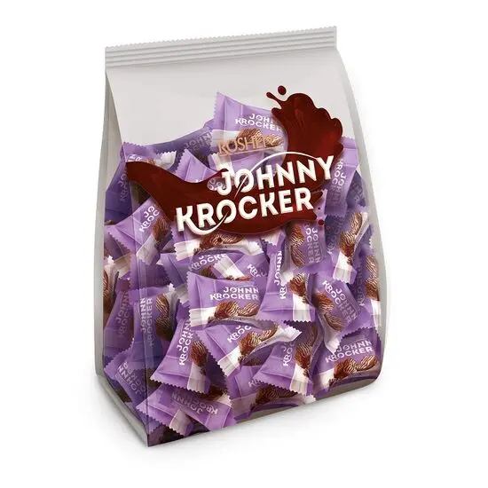 Napolitane cu Crema de Lapte Roshen Johnny krocker, 1000g Engros