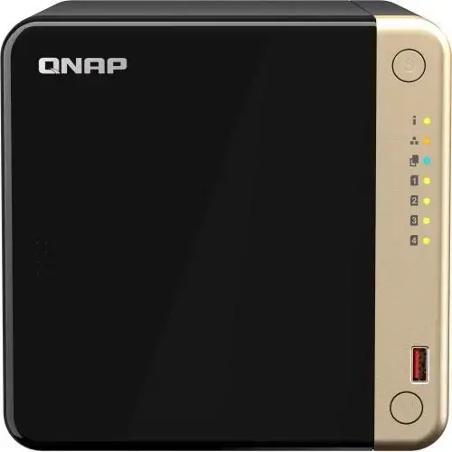 NAS Qnap TS-464, Procesor Intel® Celeron® N5095 2.9Ghz, 4-Bay, 8GB DDR4, 2 porturi 2.5G, 2 porturi USB 2.0, 2 porturi USB 3.2 Gen 2