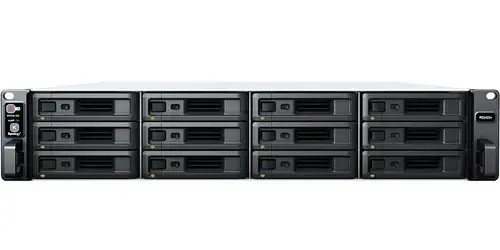 NAS Synology RackStation RS2423+, 12 Bay-uri, Gigabit, Procesor AMD Ryzen V1780B, 8 GB DDR4 ECC (Negru)