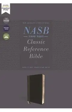 Nasb, Classic Reference Bible, Leathersoft, Black, Red Letter, 1995 Text, Thumb Indexed, Comfort Print - Zondervan
