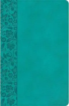 NASB Large Print Personal Size Reference Bible, Teal Leathertouch - Holman Bible Publishers
