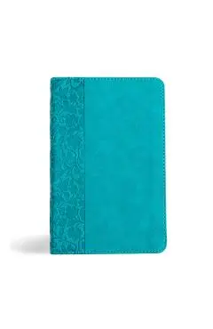 NASB Personal Size Bible, Teal Leathertouch - Holman Bible Publishers