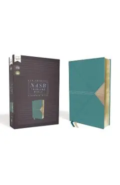 Nasb, Thinline Bible, Leathersoft, Teal, Red Letter Edition, 1995 Text, Comfort Print - Zondervan