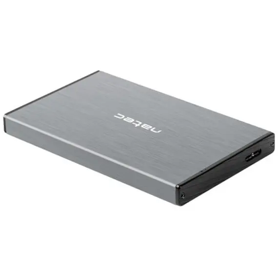 natec Carcasa de protectie pentru hdd extern, Natec, Rhino GO SATA USB 3.0, 2.5”, gri